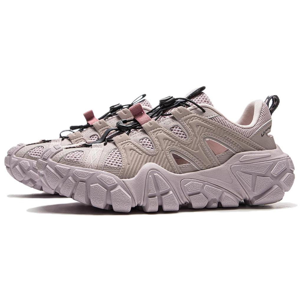 Li Ning Sand Dune Breathable And Lightweight River Trekking Shoes Women's Pink Purple AGCV120-3