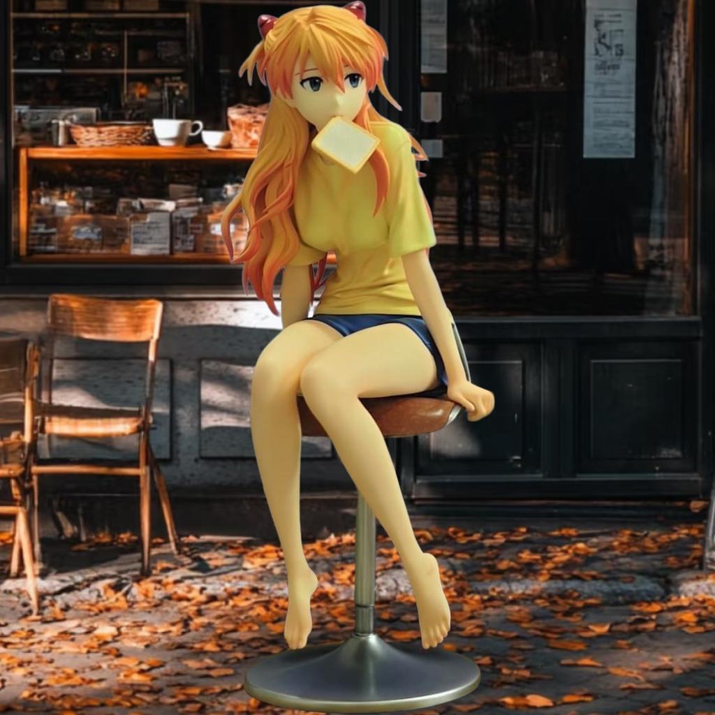 Anime Asuka Langley Soryu Action Figure Pvc Statue Desktop Ornamen Collection Statue Model Decoration Room Desk Toy