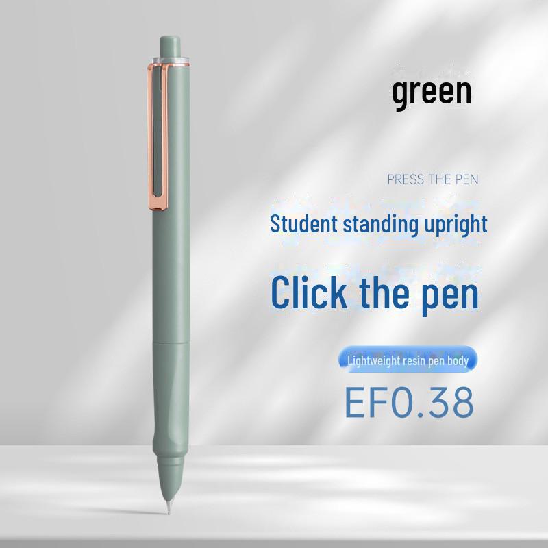 Zhengzi Student Fountain Pen - Iridium Gold 0.5mm Nib, 0.38mm Replaceable Ink Capsule, Steel Construction