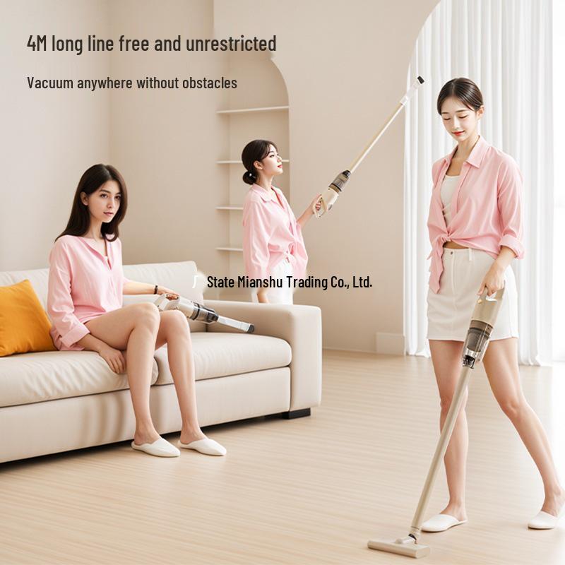 

Wireless Rechargeable Handheld Vacuum & Mop - Powerful Suction for Mite Removal, Free Shipping Included Wired, 4m Cord, No Mop