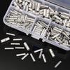 200pcs 12-10 AWG Non-Insulated Butt Connectors Cable Crimp Terminals  Electrical Wiring Projects
