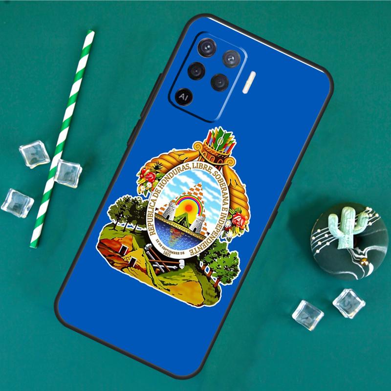 Honduras Flag Phone Case For Oppo A18 A38 A58 A78 A98 A40 A60 A80 A91 A15 A17 A74 A94 A54 A57S A16 A76 A96