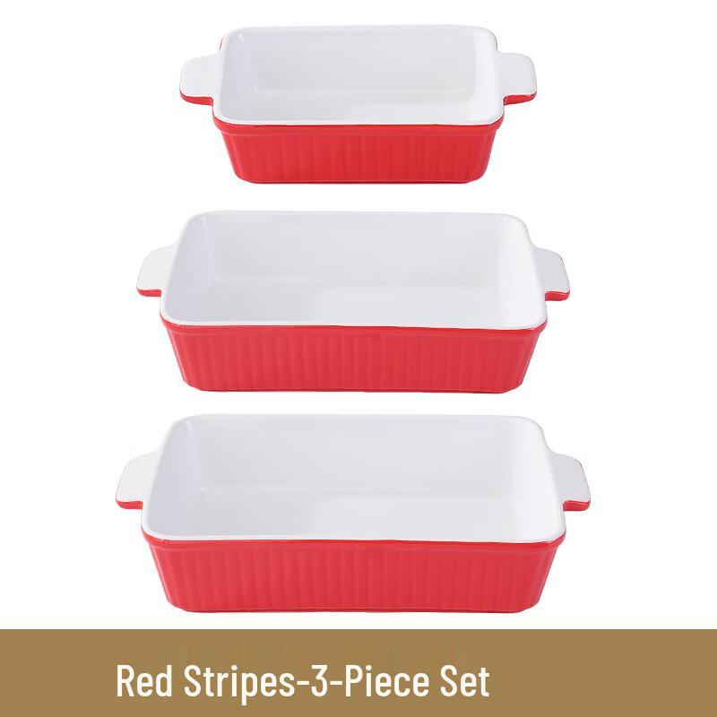 Nordic Ceramic Rectangular Baking Dish Set