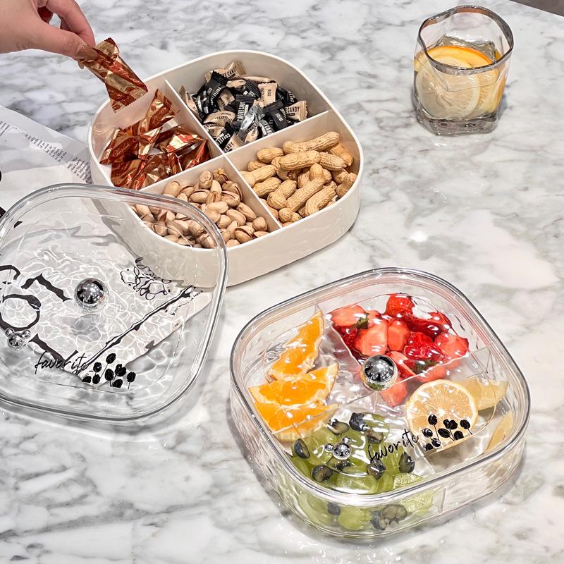 Sealed Compartments Luxury Fruit and Snack Storage Box with Lid