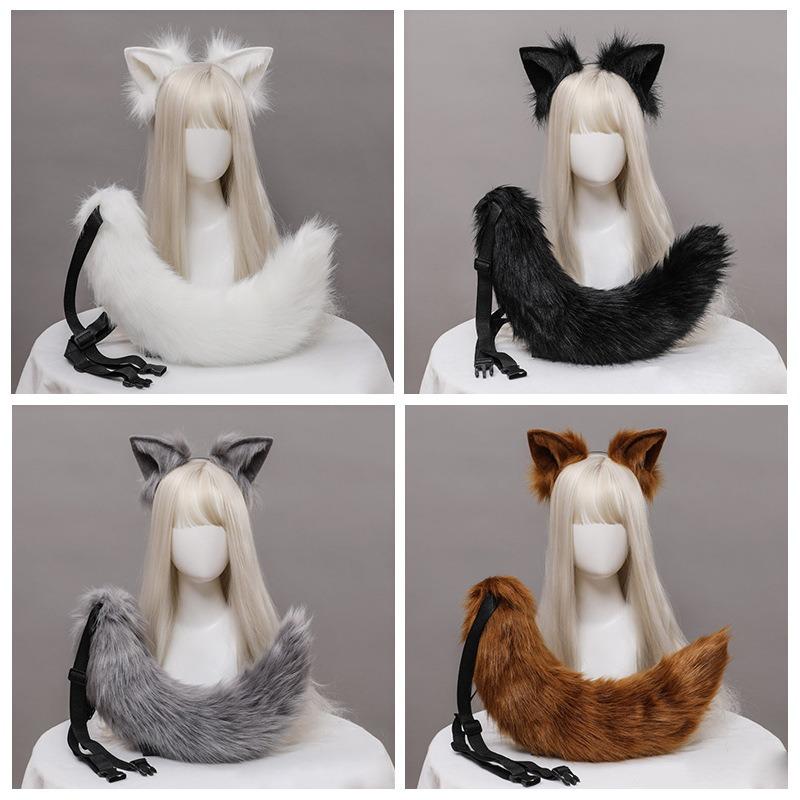 Handmade Simulation Beast Tail Cute Cosplay Dress Up Comic Show Fashion Accessories Handmade Plush Fox Tail