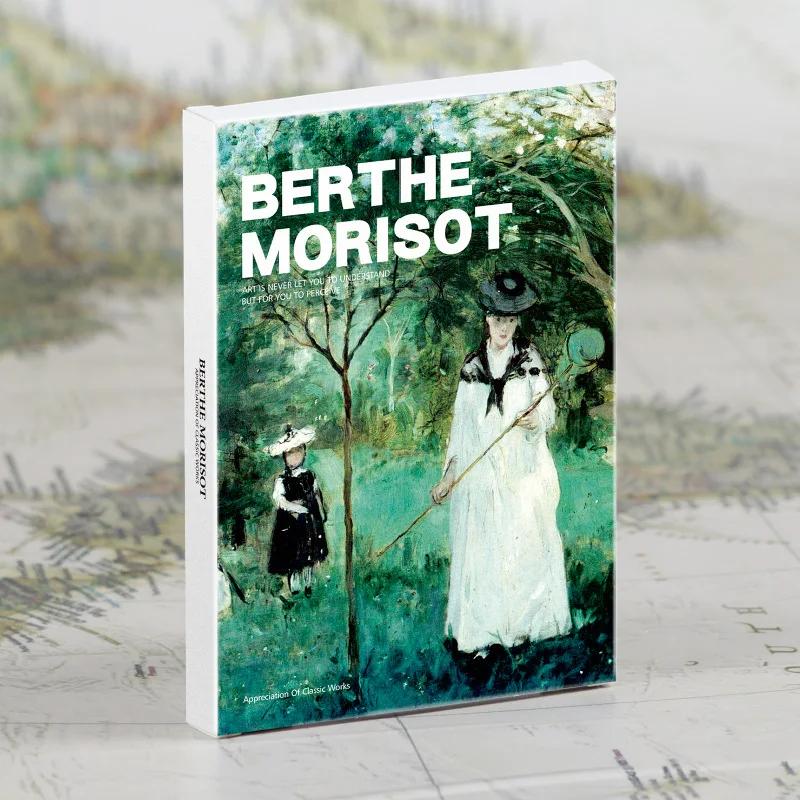 

30 Pcs/Set Berthe Morisot Sketch Art Painting Postcard INS Style Greeting Cards Message Card DIY Journal Decoration білий