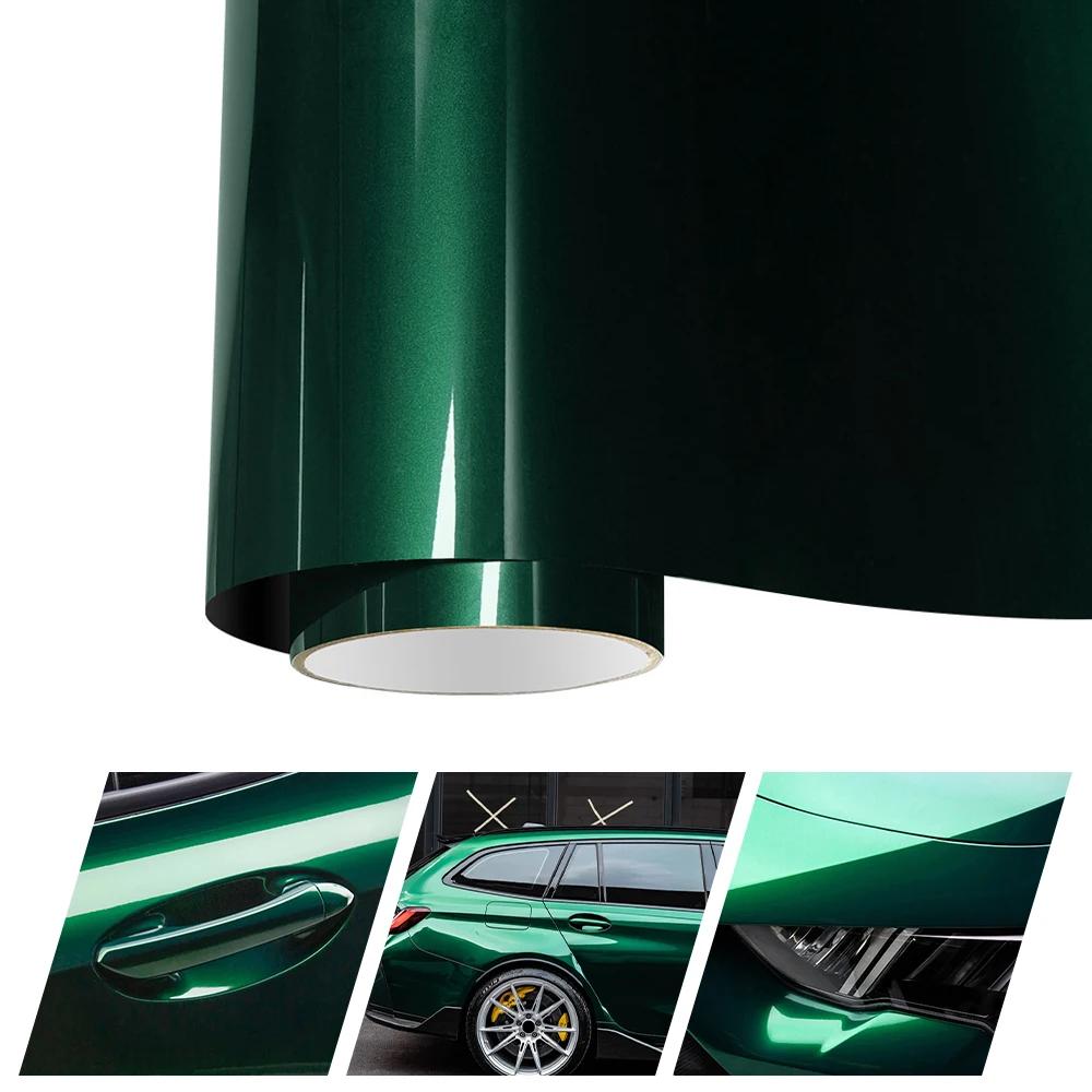 Car Agate Green Metallic Sticker Self Adhesive Waterproof Vinyl Wrap Film Body Color Change Film for Motorcycle Car Accessories