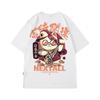 2023 Summer Men Kawaii Lucky Cat Printed T Shirt Homme Short Sleeve Hip Hop Streetwear T-Shirts Japanese Fashion Y2K Tee Shirt