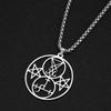 Collana da Uomo Lato Demoniaco di Lucifero Lilith Collana Satanica Sigillo Simbolo Sigillo di Choronzon Ciondolo Pentagramma di Satana Gioielli