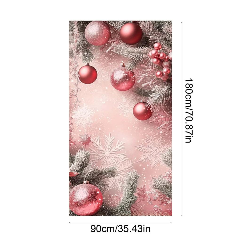 Christmas Decor 35 X 71 Inch Christmas Door Cover Day Door And Wall Decoration Festival Party Decoration Hanging Ornaments