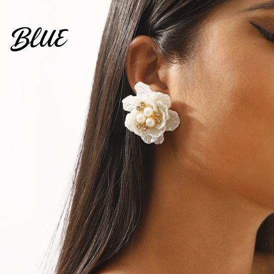 Fade-resistant Necklace Camellia Faux Pearl Choker Retro Flower Beaded Elegant