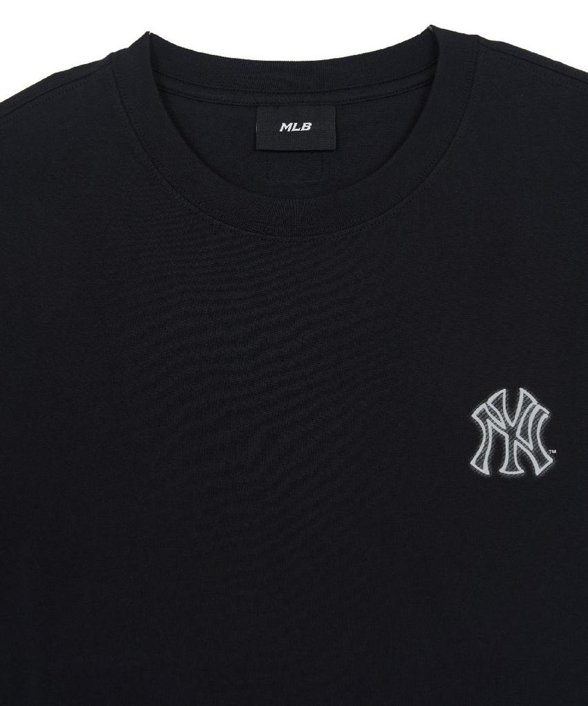 Emelbi Basic Back Street Logo Oversized Short Sleeve T-Shirt Ny (Black)