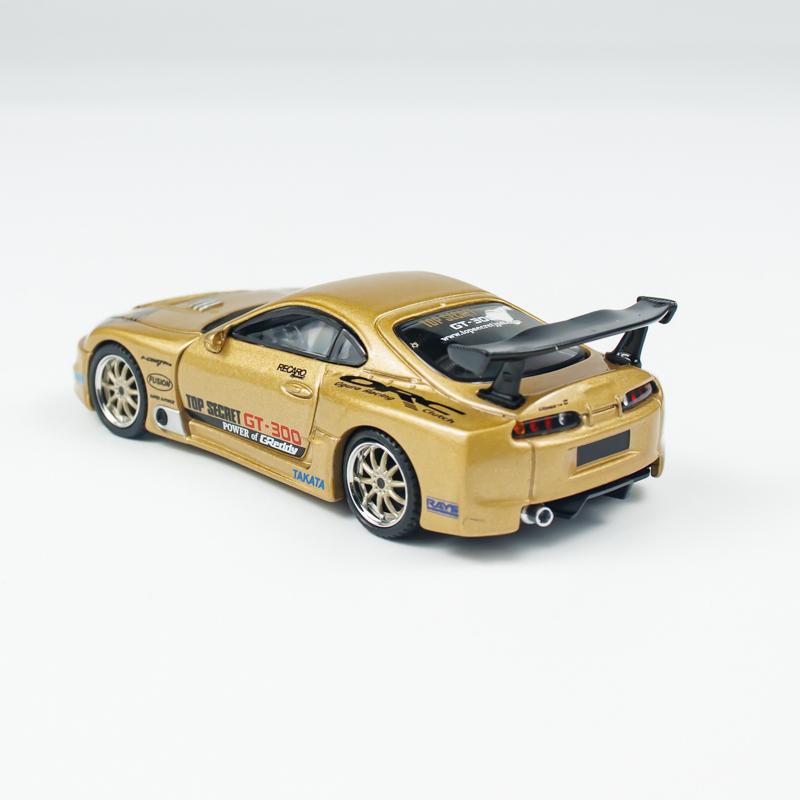 FVEX7 MINIGT 1:64 Toyota Supra A80 Top Secret GT-300 Top Secret Gold MGT Alloy Car Model 961