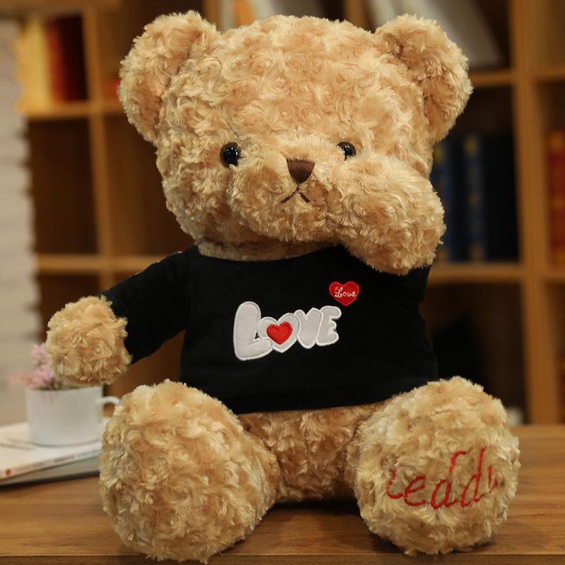 Clothes Teddy Bear Doll Plush Teddy Bear Sweater Hug Bear Doll Girl Soothing Ragdoll