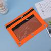 Practical Mesh Pencil Pouch Square Storage Bag Binder Pen Bag Binder Pocket  School