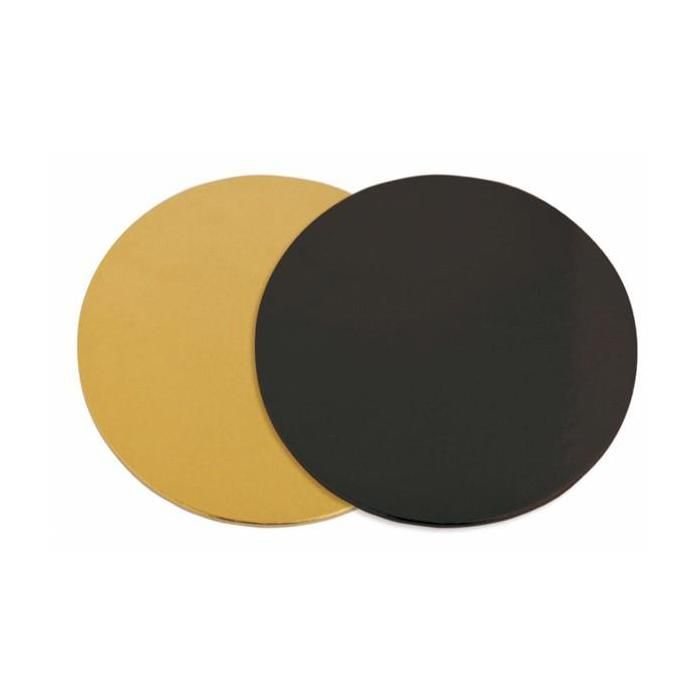 6 Supports À Gâteaux Ronds Doré-noir Ø 24 Cm