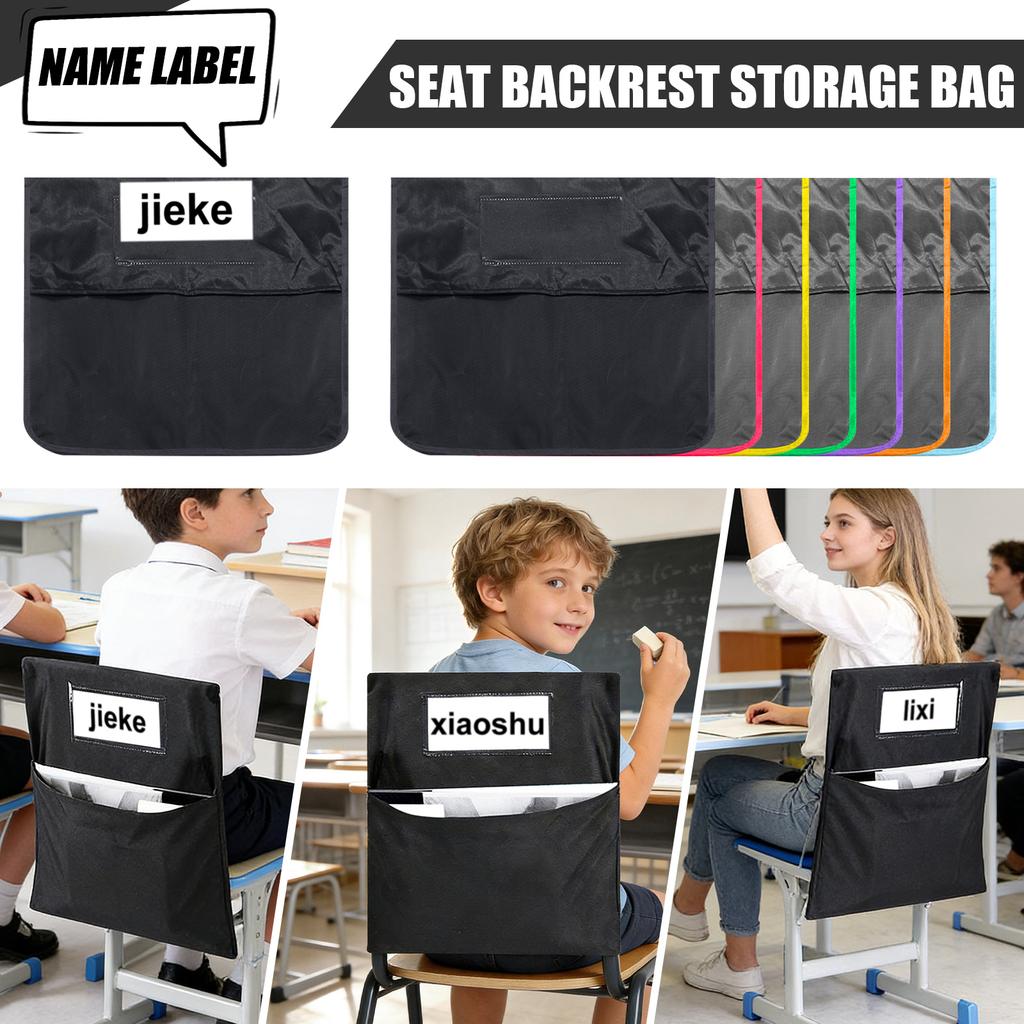 Schreibwaren-Aufbewahrungstasche Stuhl-Taschen-Organizer Mit Mehreren Taschen Stuhllehnen-Taschen-Tafel Für Schulklasse Stuhl-Sitzlehnen-Organizer
