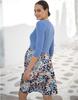 Seraphine DAWN Casual Maternity Blue with Animal Print Women's Dress,