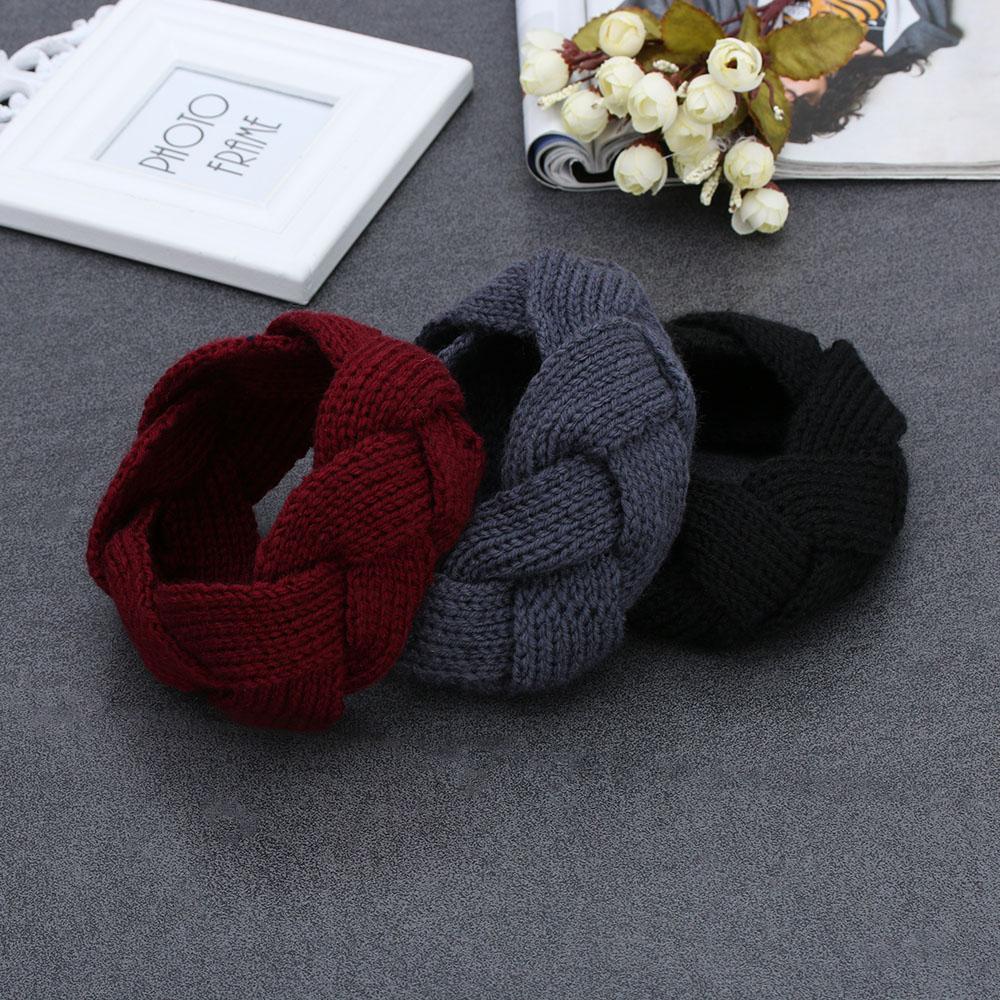 Fashion Gifts Warm Vintage Knitted Headband Twist Headwear Crochet Hair Band