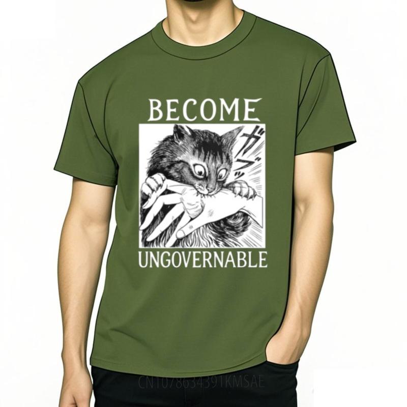 

Cheap Tshirt Street Wear Unisex Oneck tshirt Fashion Become Cat Clawing Hand Ungovernable Minimalist Unisex Top tees Unisexs Tshirt 3XL