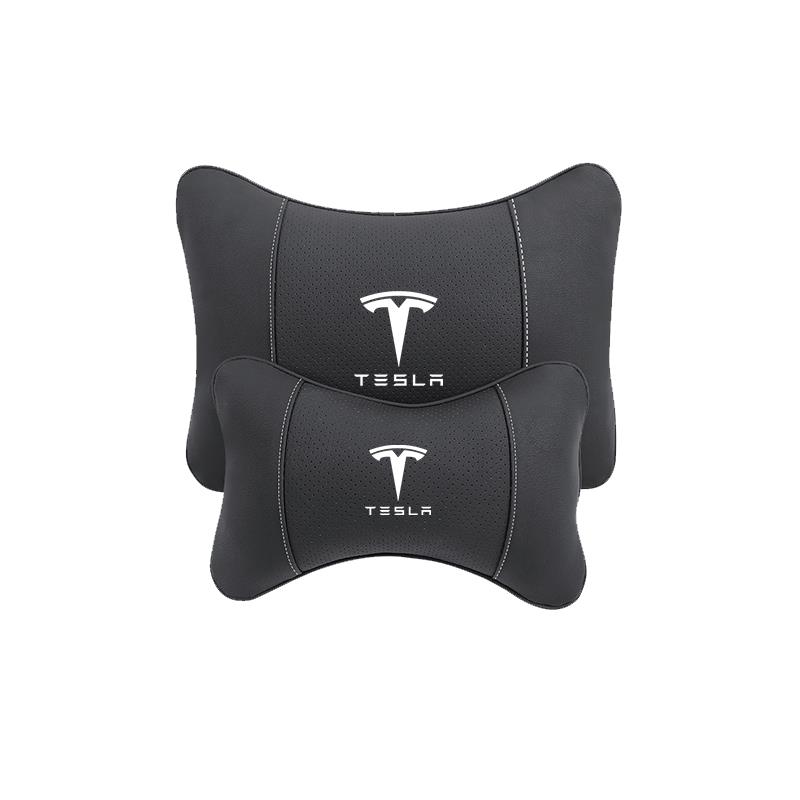 1Pcs Car Interior Headrest Seat Head Support Neck Pillow For Tesla Model 3 Y S X SpaceX Cybertruck Juguete Roadster Coil Bonina
