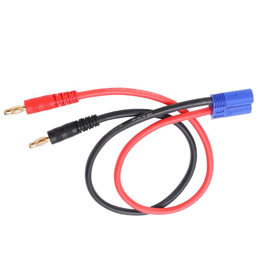 4.0mm Banana Head to EC5 Plug 12AWG Silicone Wire 36.3cm for B6 Lipo Battery Charger