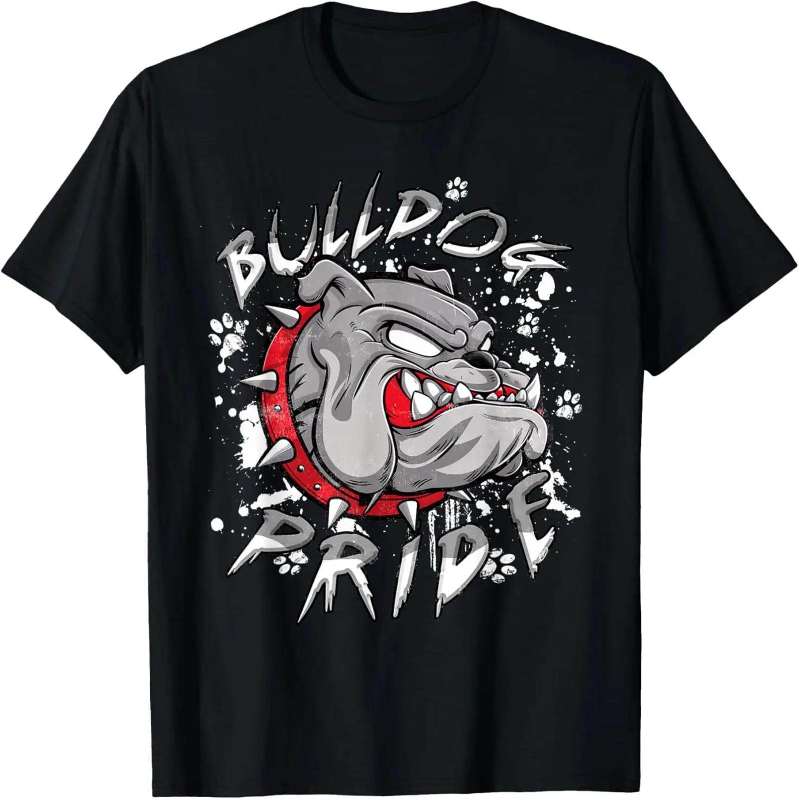 Retro Bulldog Last Name Pride Personalized Costume Animals T-Shirt S чёрный