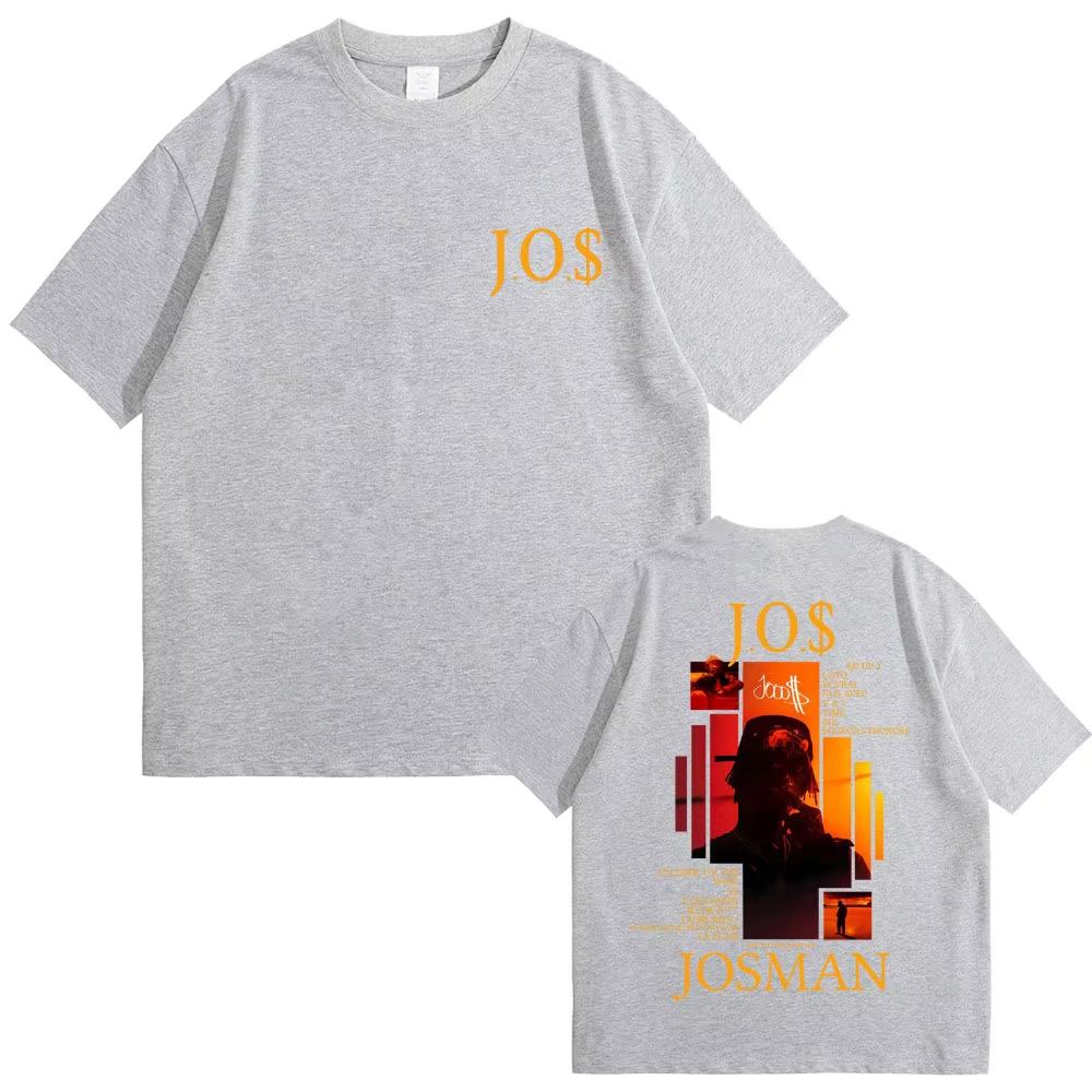 Rapper Josman J.O.$ Album Grafik T-Shirt Herren Damen Hip Hop Mode Popmusik T-Shirts Lässig Baumwolle 2026