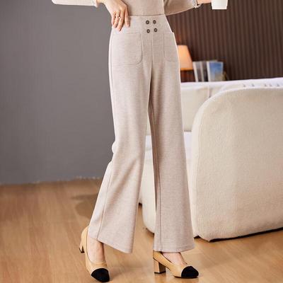 Pa Si Te Mid-Aged Women's Flared Casual Pants