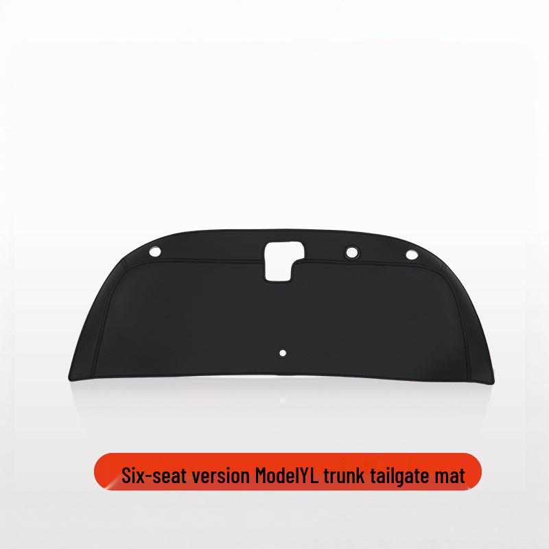 Tesla Model Y Refresh Trunk Tailgate Mat - Leather Sticker for Tailgate Protection and Interior Enhancement