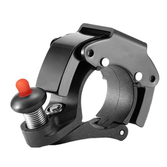 

Велосипедный звонок для горного велосипеда, мини-размер, простая установка, чистый звук, легкий, сигнализация, съемный, антикоррозийный, водонепроницаемый чёрный