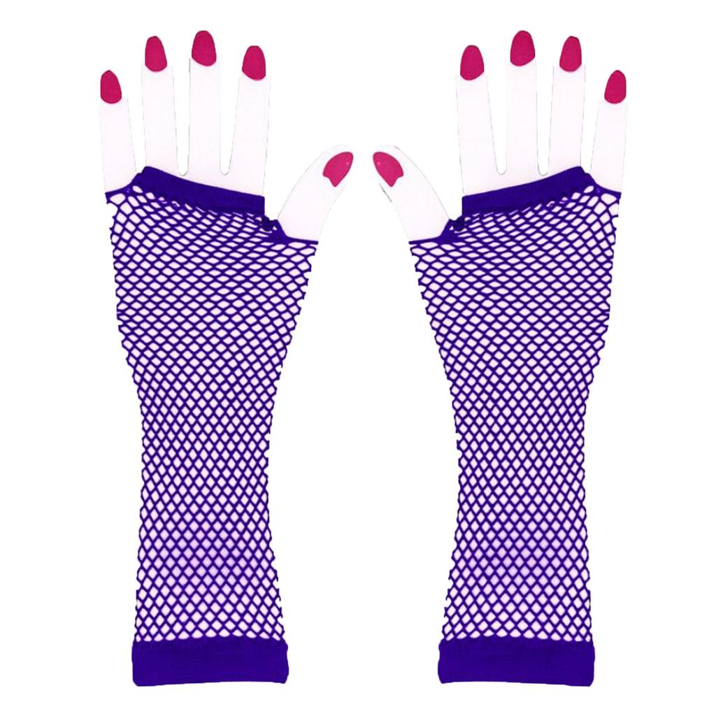 Fingerless nylon mesh gloves wrist elastic mesh gloves for girls women clothing