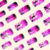 Square French Tips Fake Nail Glues On Nail Stick On Nail Flower Press On Nail Artificial False Nail for Womens Girls