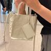 Manico Argento Borsa a Tracolla Donna Harajuku Pelle PU Quadrata Mini Borsa Tote Portamonete Femminile Vintage Borse a Tracolla Chic