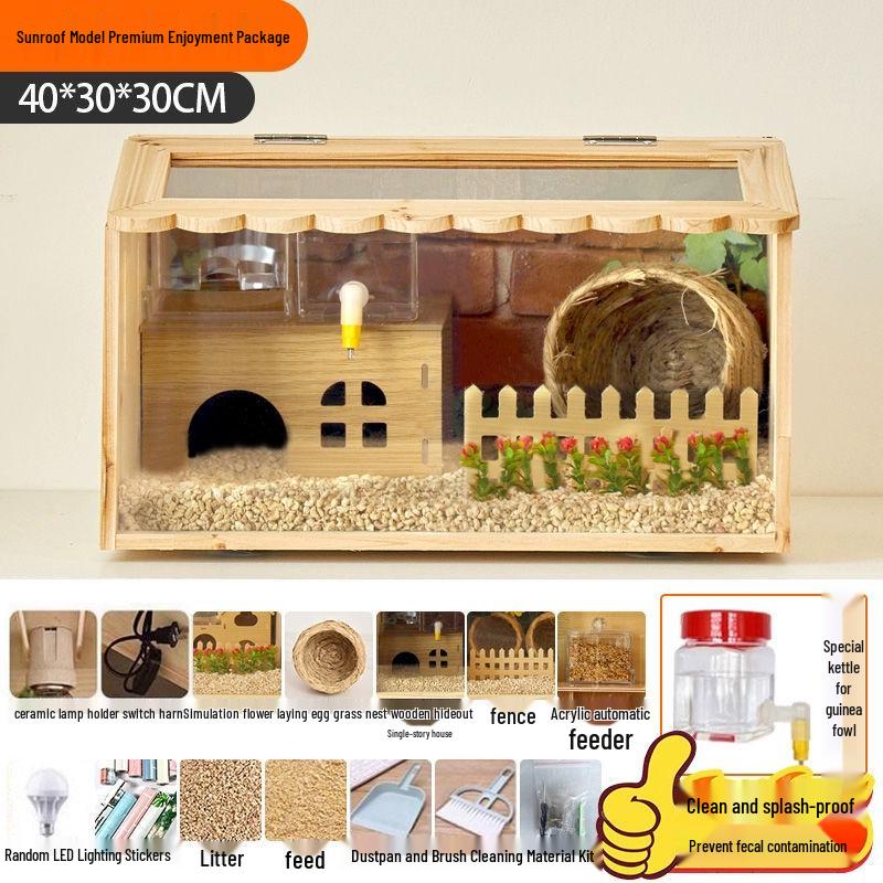 Luxury Guinea Fowl Breeding Box & Chick Raising Cage