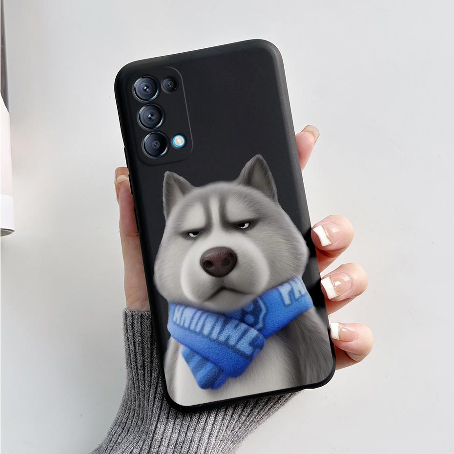 For OPPO Reno 5 5G Case Reno5 4G Silicone Bumper Cute Panda Phone Cover For OPPO Reno 5 5 Pro CPH2145 CPH2159 Cases fundas Coque
