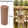 3/5/7.5/10/15cm Burlap Fabric Roll Christmas Gift Wrapping Bowknot DIY Handmade Wedding Party Home Decoration Jute Roll Supplies