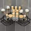 2pcs Rust-Resistant Corner Shower Rack, Wall-Mounted Bathroom Storage Shelf, Suitable for Storing Shampoo, Toner, and Cosmetics.