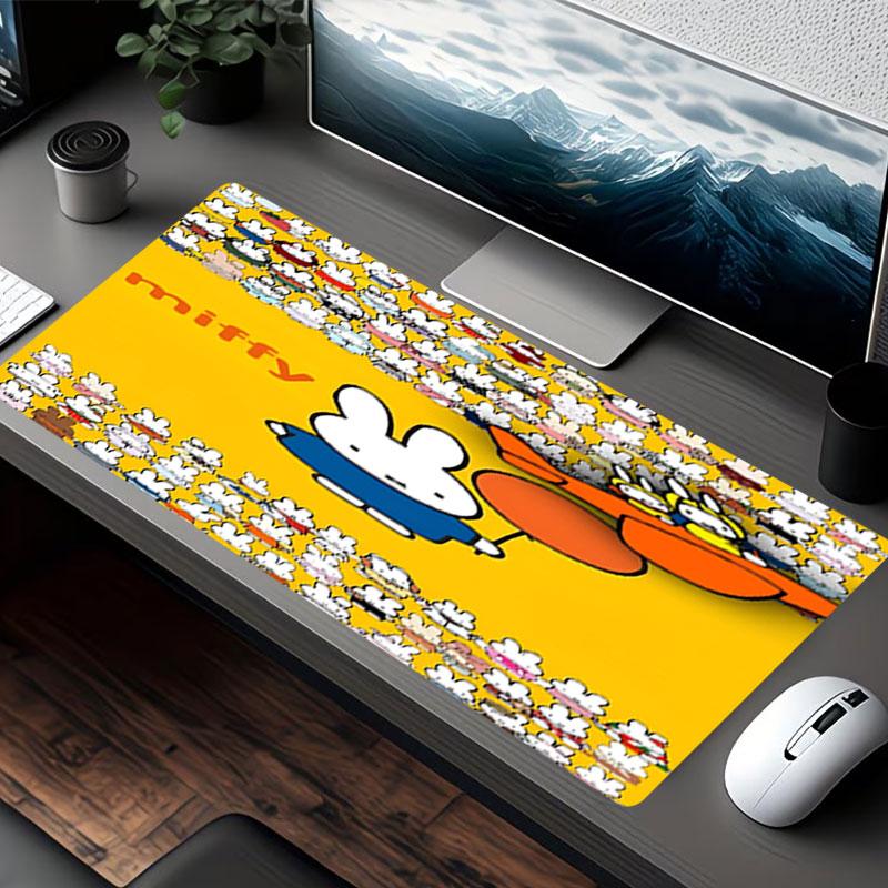Miffy Print Mouse Pad, for Keyboard Pad Laptop PC Mat for Office Home Use, Desk Decor, Perfect Birthday Gift for Gamers