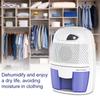 500ML Small Dehumidifier For Home Portable Moisture Absorbing Air Dryer with Auto-off and LED indicator Air Dehumidifier