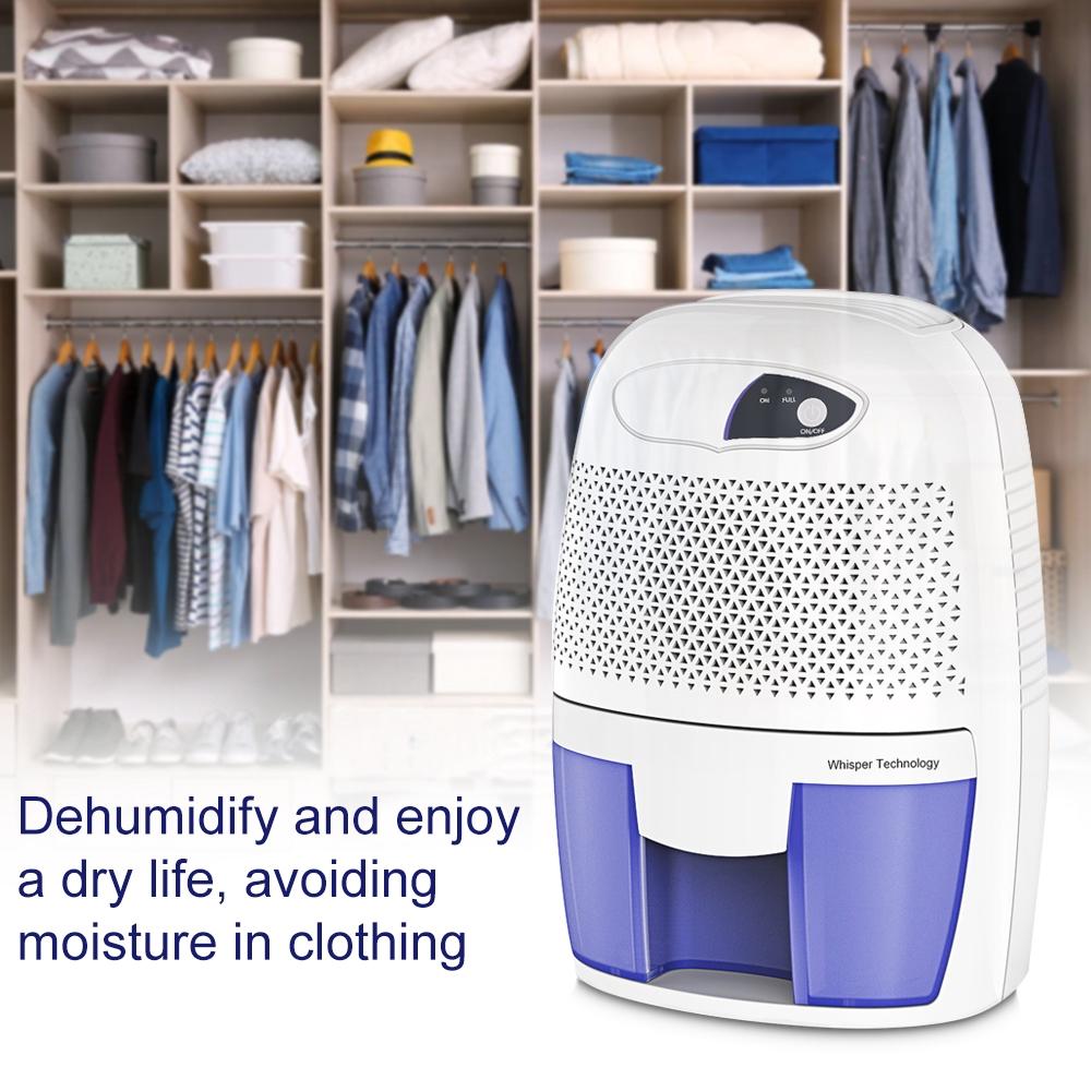 500ML Small Dehumidifier For Home Portable Moisture Absorbing Air Dryer with Auto-off and LED indicator Air Dehumidifier