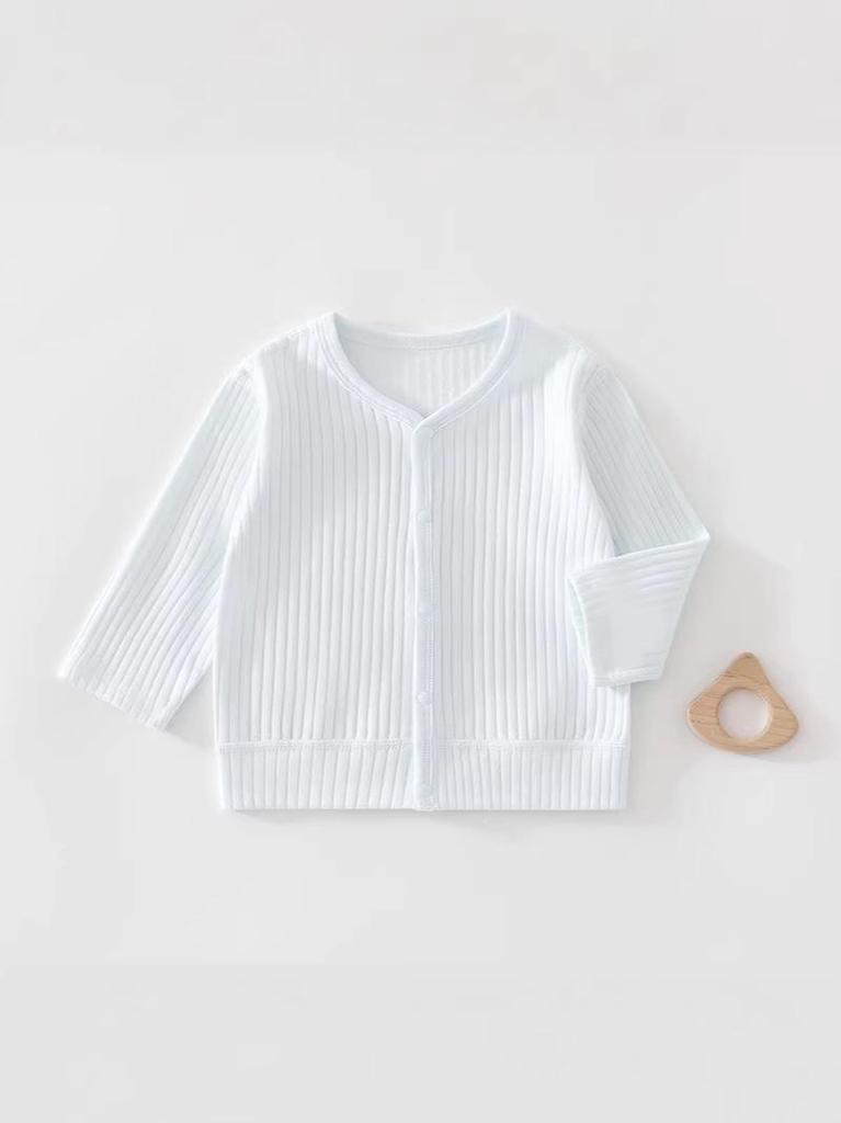 Baby Velvet Cardigan - Comfortable Long-Sleeve Top for Newborns, Ideal for Spring and Autumn Outings