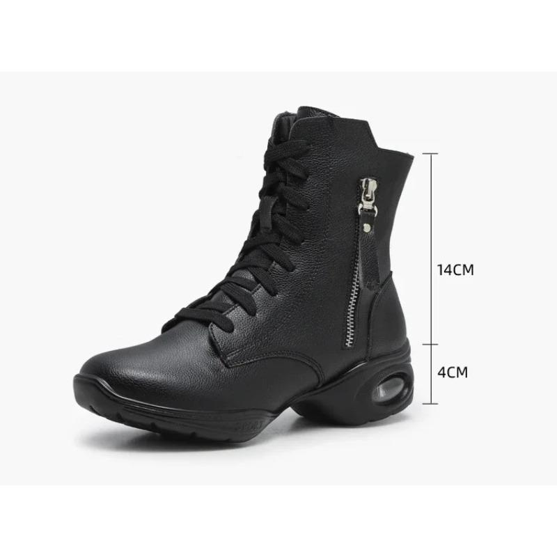 New Dance Boots Women's Jazz Modern Dance Shoes Outdoor Women's Square Dance Shoes White Black Sports Boots