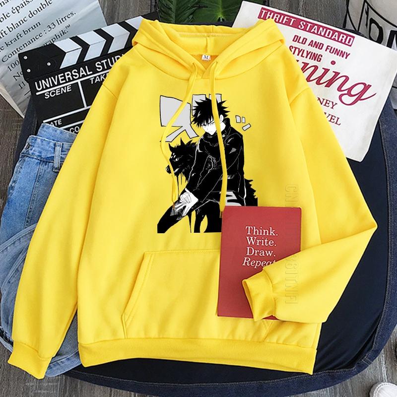 Japan Anime Hoodies Jujutsu Kaisen Fushiguro Megumi Graphic Vintage Oversized Hooded Cotton Hoodie Men Women Clothes