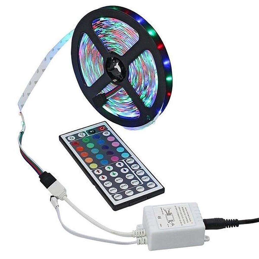 RGB LED Strip Light SMD 3528/5050 44Keys IR Remote or Bluetooth APP