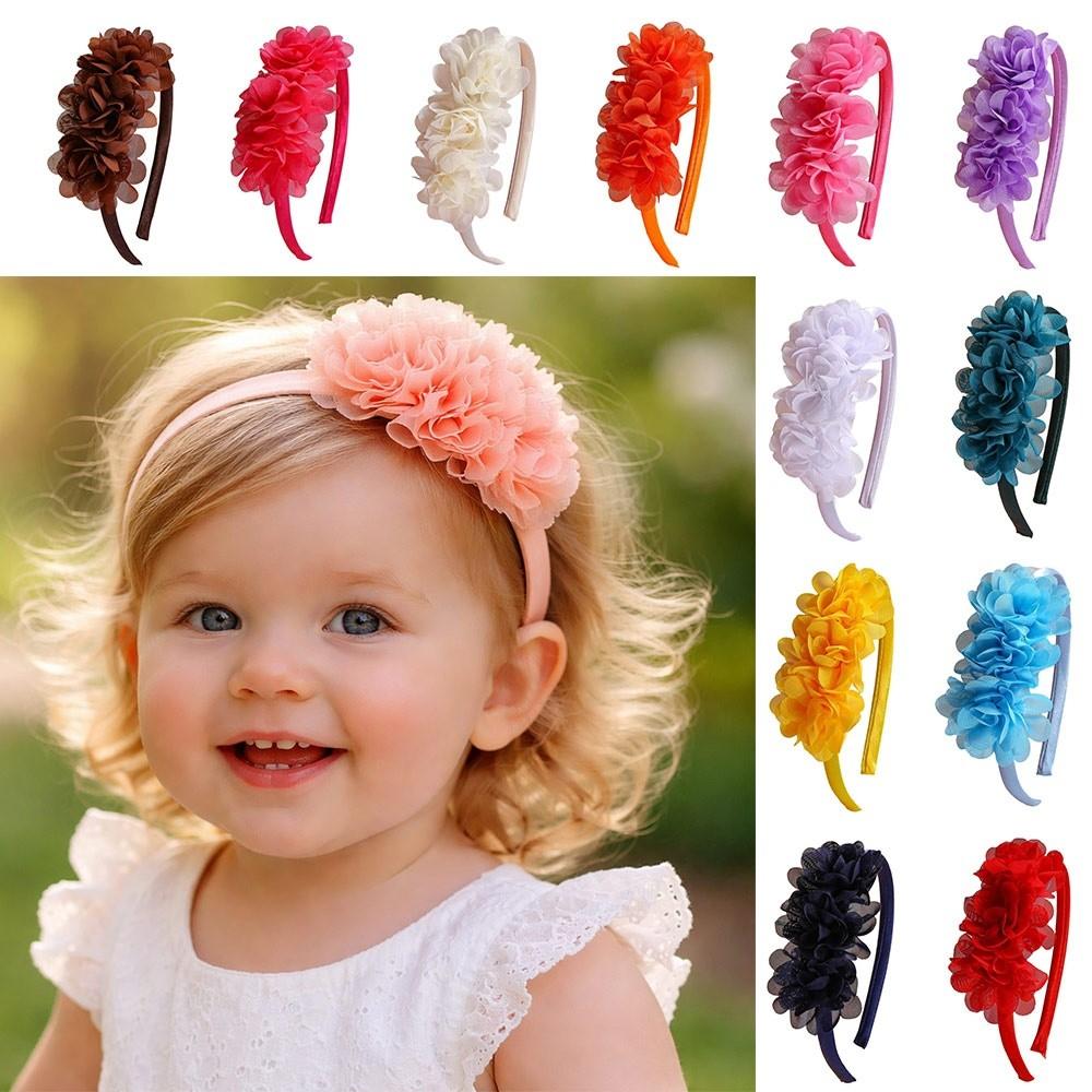Multi-Layers Baby Headband Big Flower Girl Hair Hoop Fashion Accessory Hairband  Children Gifts