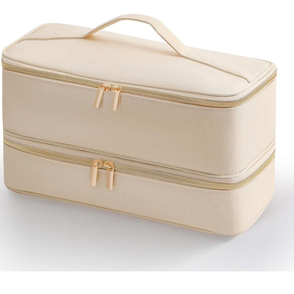 Double-Layer Hair Dryer Case Portable Hair Dryer Storage Bag for Shark Flexstyle/Dyson Airwrap