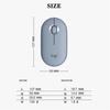 Logitech Pebble M350 Wireless Mouse Bluetooth-compatible 5.2+2.4G Dual Mode Silent Usb Receiver