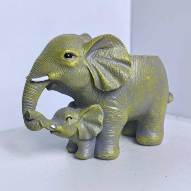 Creative Elephant Plant Pot Resin Garden Decor For Outdoor Yard And Balcony