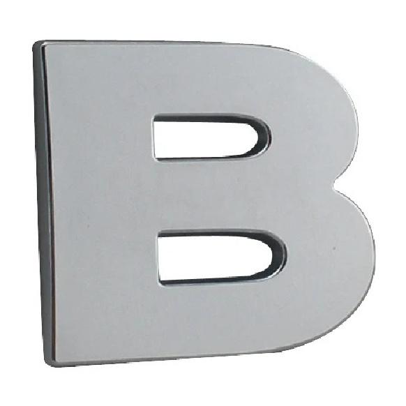 DIY 50mm high big plastic 3d chrome letters self adhesive Alphabet car stickers auto sign Car accessories Decoration